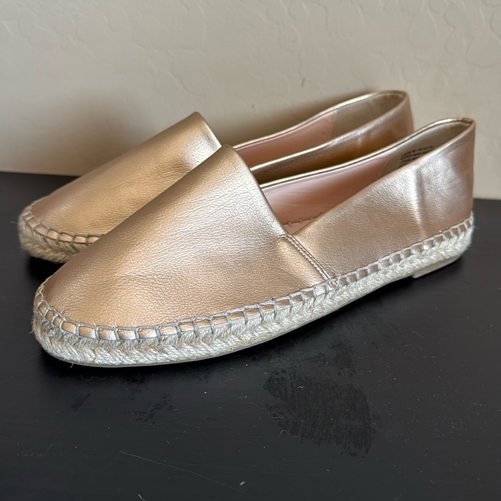 Nanette Lepore Gold Espadrilles